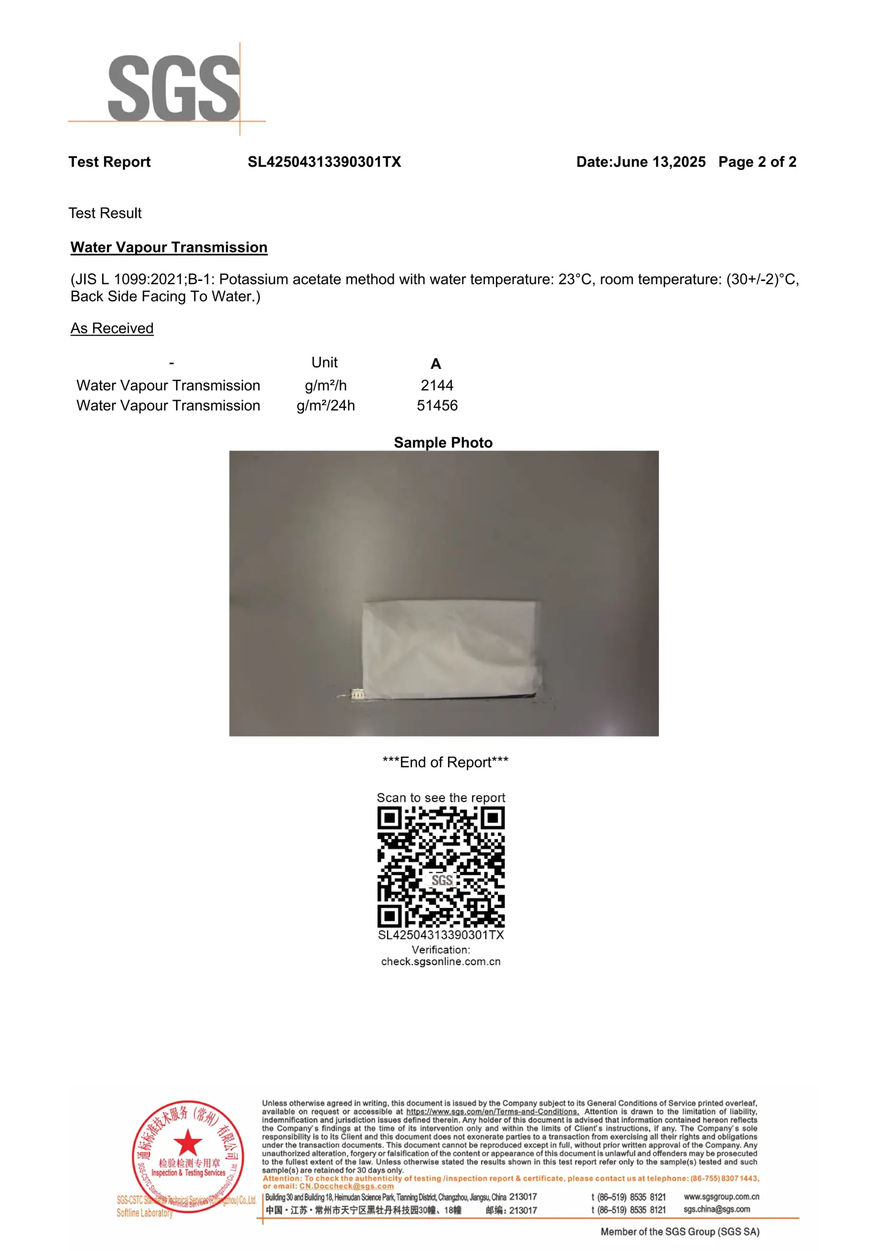 SGS Certification