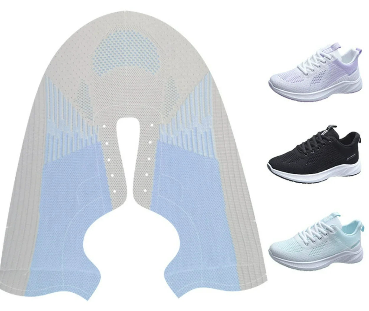 Athletic shoe uppers