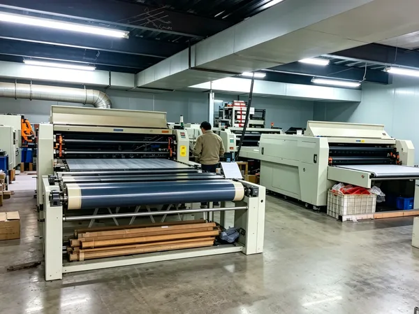 Large continuous industrial flatbed laminator machine for mass production