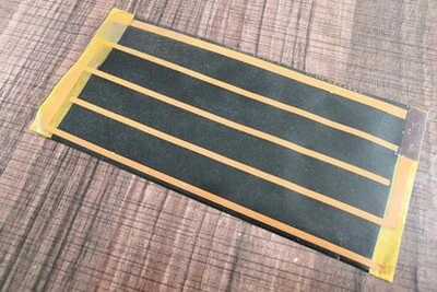 Custom size and shape hot melt adhesive film.