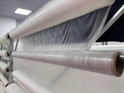 HJV85 hot melt film rolls in factory.