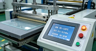 PC and XPE lamination machine panel.