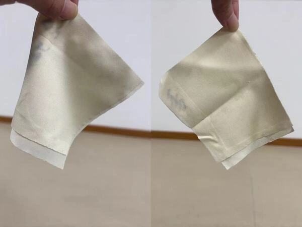 comparison of fabric softness across different adhesives