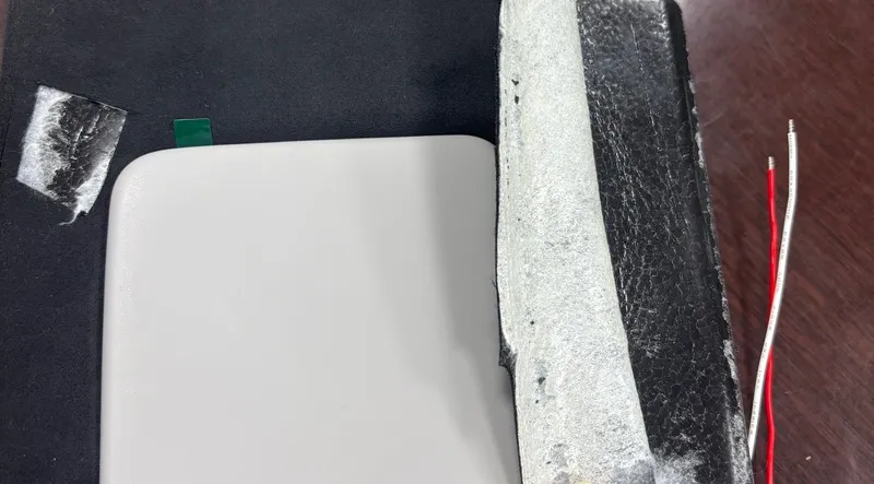 EPP foam bonded to automotive interior board with HWP88 adhesive web